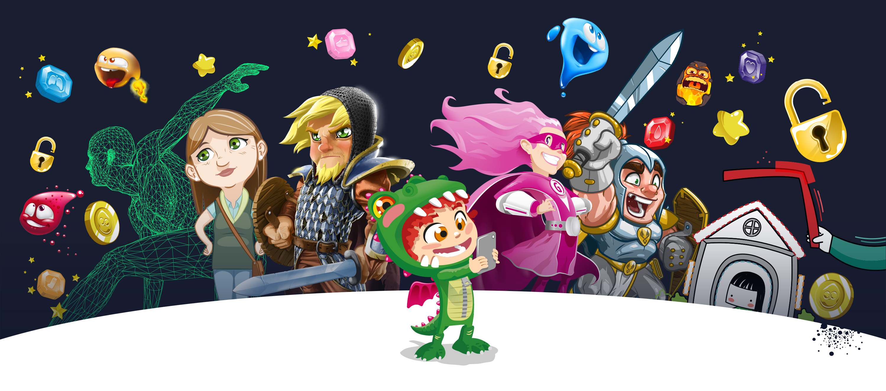 Team droplet banner